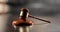 Legal Concept: judge's gavel hammer as a symbol of law and order