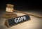 Legal concept for laws and lawsuits related to the confusing European GDPR privacy law, 3D rendering