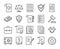 Legal documents icon. Law and justice line icon set. Editable stroke.