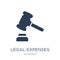 legal expenses icon. Trendy flat vector legal expenses icon on w