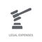legal expenses icon. Trendy legal expenses logo concept on white
