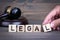 Legal law concept, gavel on wooden desk