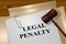 Legal Penalty - legal concept