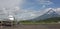 Legaspi airport with Mount Mayon
