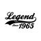 Legend Since 1965 T shirt Design Vector, Retro vintage design