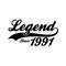 Legend Since 1991 T shirt Design Vector, Retro vintage design