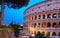 The legendary Coliseum at night , Rome, Italy