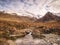 Legendary Fairy Pools at Glenbrittle at the foot of the Black Cuillin Mountains