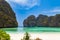 The legendary Maya Bay beach without people where the film \\\