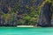 The legendary Maya Bay beach without people where the film \\\