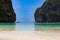 The legendary Maya Bay beach without people where the film \\\