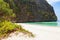 The legendary Maya Bay beach without people where the film \\\