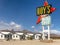 Legendary Roy`s Motel and Cafe in Amboy, California, USA.