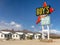 Legendary Roy`s Motel and Cafe in Amboy, California, USA.