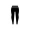 Leggings black glyph icon