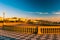 Leghorn Livorno, Tuscany, Italy: promenade Mascagni Terrace at night