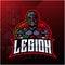 Legion warrior mascot logo design