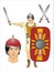 LEGIONARY IS ROMAN SOLDIER - GLADIATOR was an armed combatant