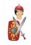 LEGIONARY IS ROMAN SOLDIER - GLADIATOR was an armed combatant