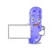 Legionella cartoon character design style with board