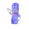 Legionella mascot design style with an Okay gesture finger