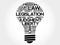 Legislation bulb word cloud collage