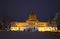 Legislative Building With Christmas Lights