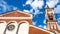 Legnano church, Milan, Lombardy, Italy. Bell tower and sky.church, architecture, Legnano, bell tower, sky, structure, bricks,