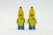 Lego banana suit guy with happy face and shocking face
