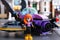 Lego Batgirl mini-doll and his Batjet