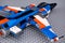 Lego Creator Thunder Wings airplane on gray baseplate