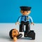 Lego Duplo police man and prisoner