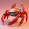 Lego Orange Crab: 3d Plastic Texture With Vray Tracing And Seapunk Vibes