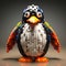 Lego Penguin: A Colorful And Detailed 3d Art Piece By El Fabio Daz