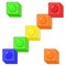 Lego Symbol 100 percent mark in colorful blocks