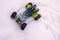 Lego Technic Formula Off-Roader on the snow