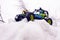 Lego Technic Formula Off-Roader on snow hill outdoors