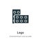 Lego vector icon on white background. Flat vector lego icon symbol sign from modern entertainment and arcade collection for mobile