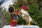 Legoland Bird blowing Trumpet in Dubai