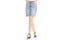 Legs in shoes young girl denim skirt