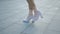 Legs walk urban fashion stylish woman feet white