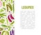 Legume Plant Banner Design with Pod and Bean Vector Template