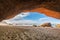 Legzira rock formations in Morocco