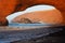 Legzira stone arch, Atlantic Ocean, Morocco, Africa