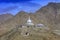 Leh Shanti Stupa is a Buddhist white-domed stupa on a hilltop in Chanspa, Leh district, Ladakh and overlooking the city.