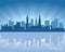 Leicester England skyline city silhouette