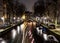 Leidsegracht Canal in Amsterdam at Night