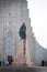 Leif Erikson monument in front of HallgrÃ­mskirkja church, Iceland