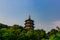 Leifeng Pagoda over trees, in Hangzhou, China