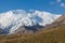 Leinin peak, view from Base camp 1, Pamir mountains